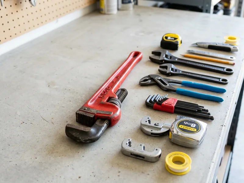 Professional plumbers in Mequon, WI equipped with top-tier tools for residential and commercial plumbing services.
